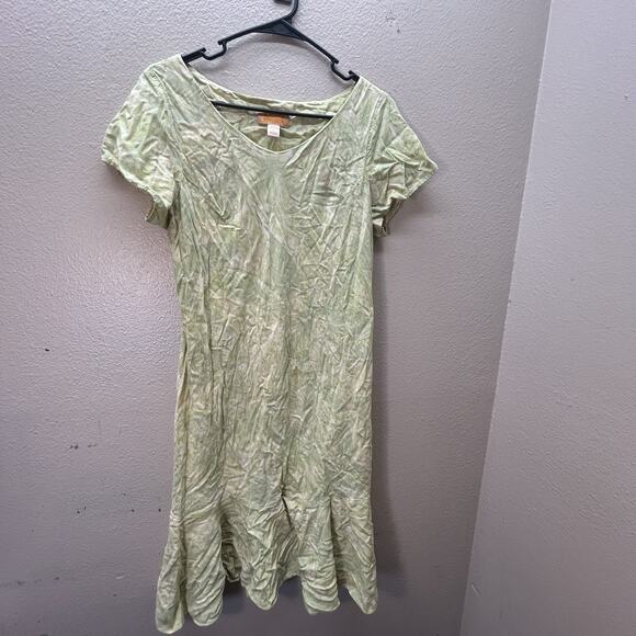 Nani Hawaii Tori Richard Womens Hawaiian Dress Large Floral Aloha Flutter Sleeve - Picture 1 of 10